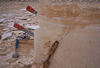 Collecting a fossil leaf in Green River Formation, WY.