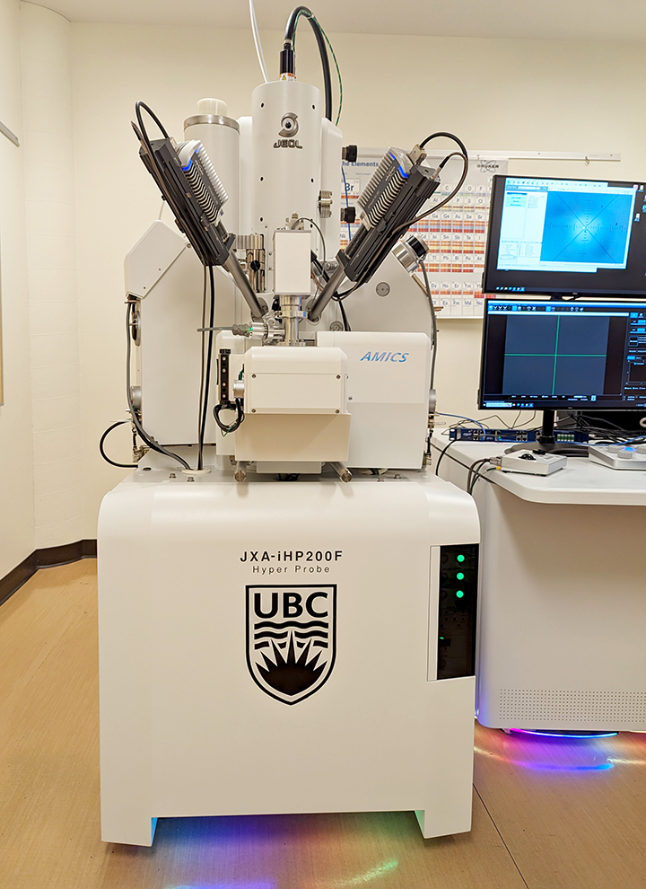 JEOL JXA-iHP200F field emission electron microprobe